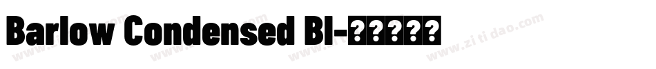 Barlow Condensed Bl字体转换